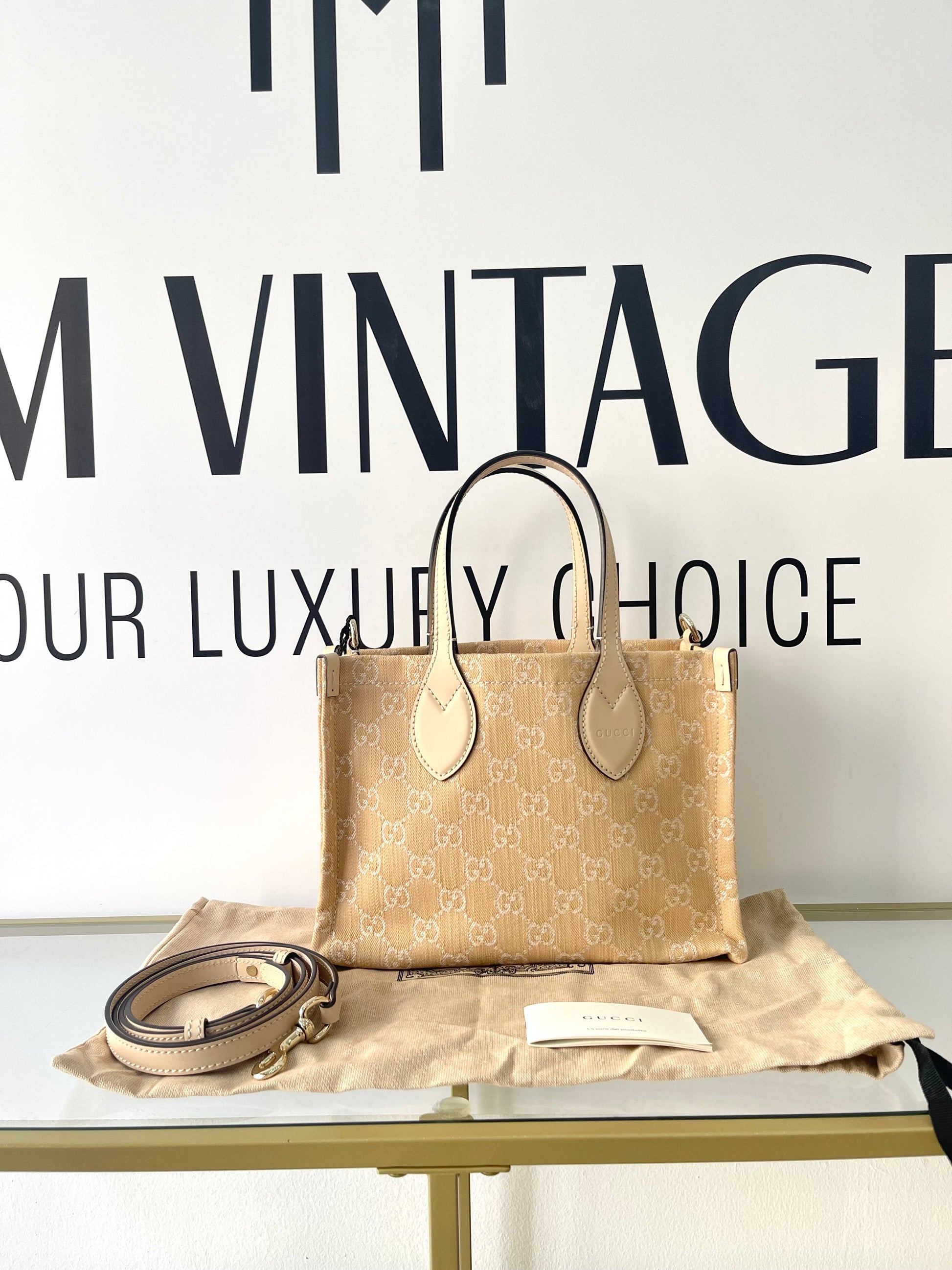Borsa Shopping Ophidia in denim Gucci
