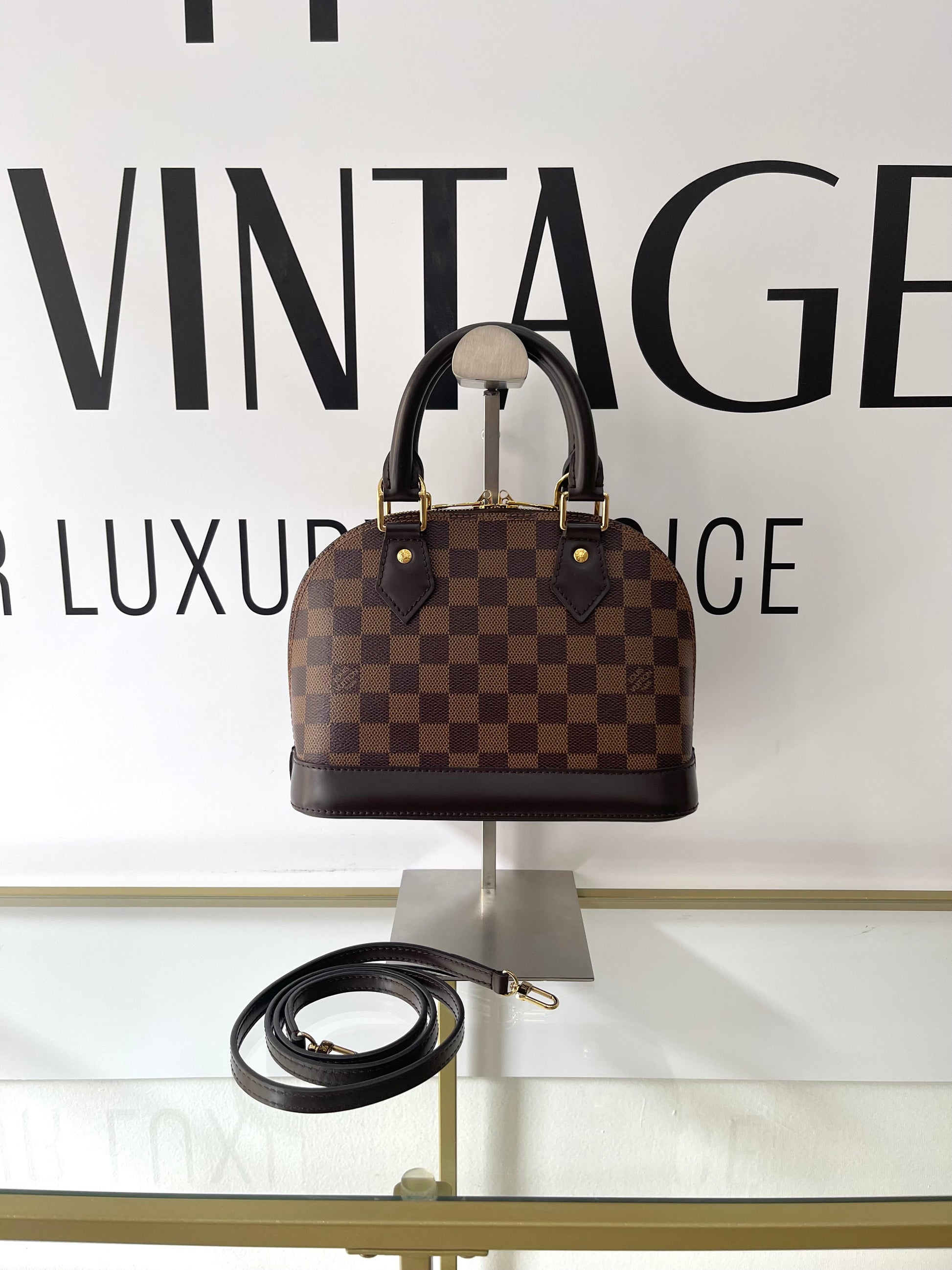 Borsa Alma BB Damier Ébène Louis Vuitton