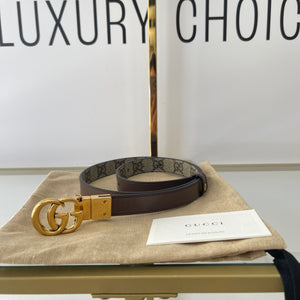 Cintura reversibile GG Marmont Supreme 2 cm Gucci