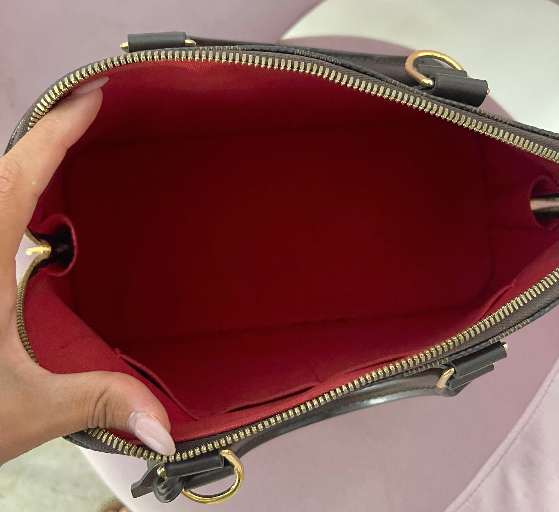 Borsa Alma PM Damier Ébène Louis Vuitton