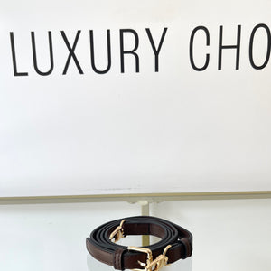 Tracolla No Brand in pelle marrone