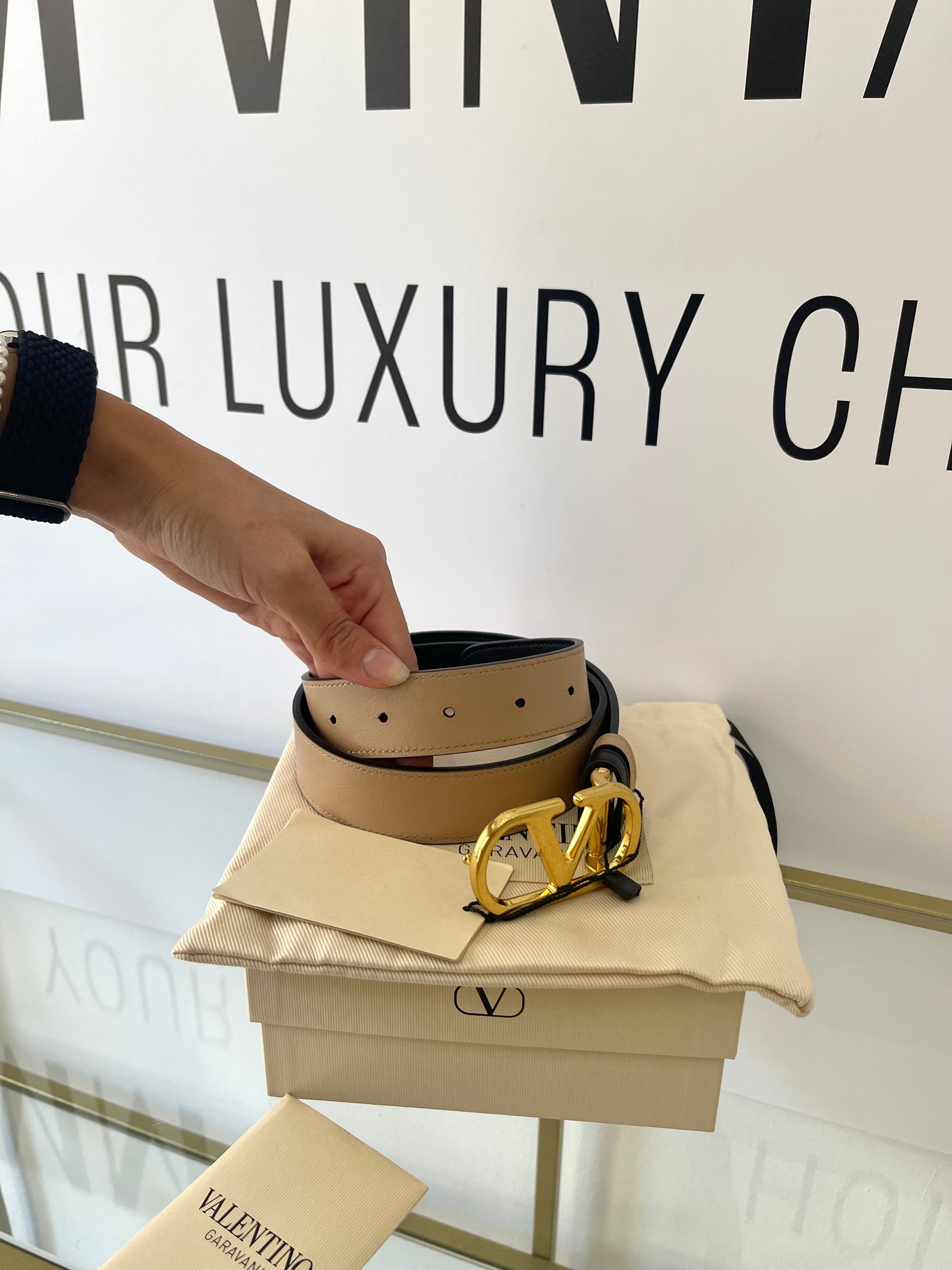 Cintura reversibile VLogo Signature Valentino Garavani