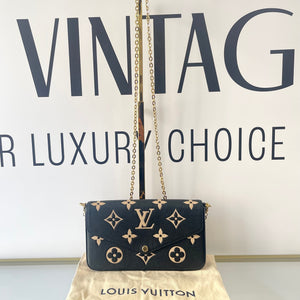 Pochette Felicie Monogram Empreinte bicolor Louis Vuitton