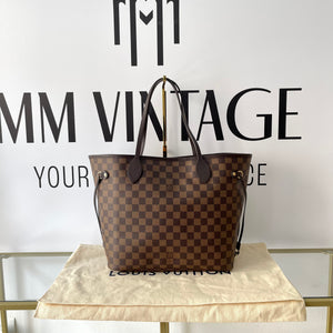 Borsa Neverfull MM Damier Ebène Louis Vuitton