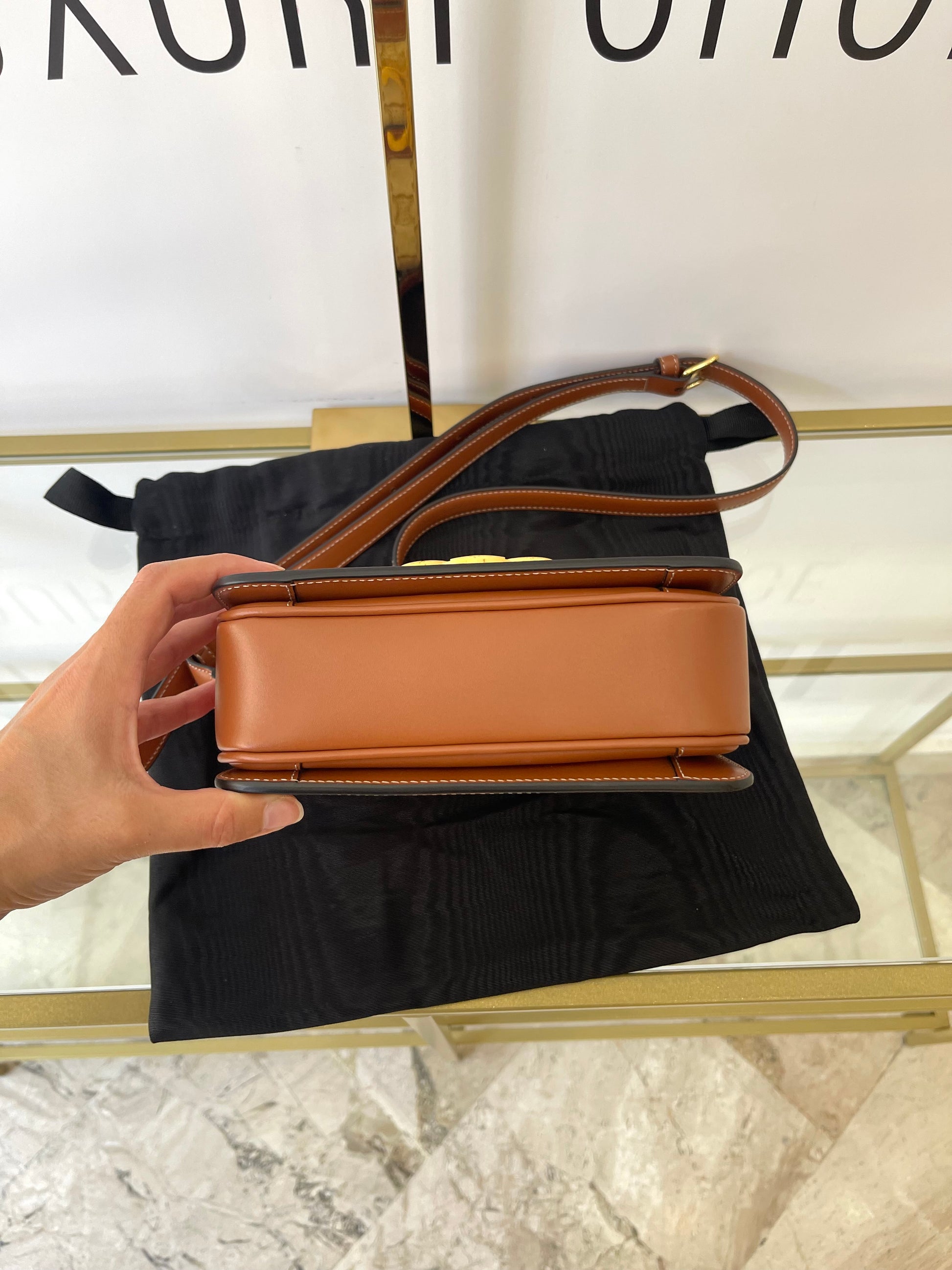Borsa Teen Triomphe in tela Triomphe Celine