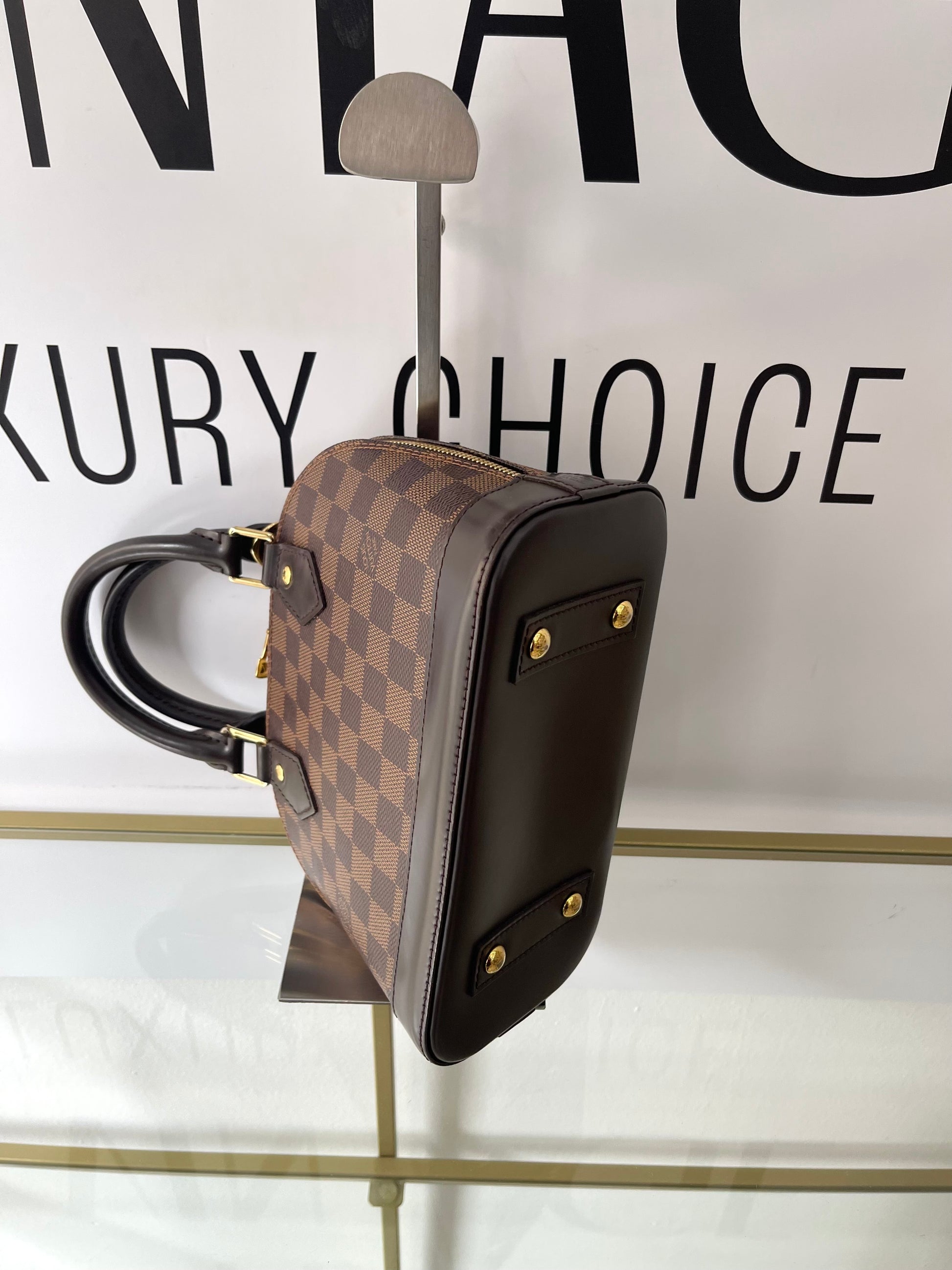 Borsa Alma BB Damier Ébène Louis Vuitton