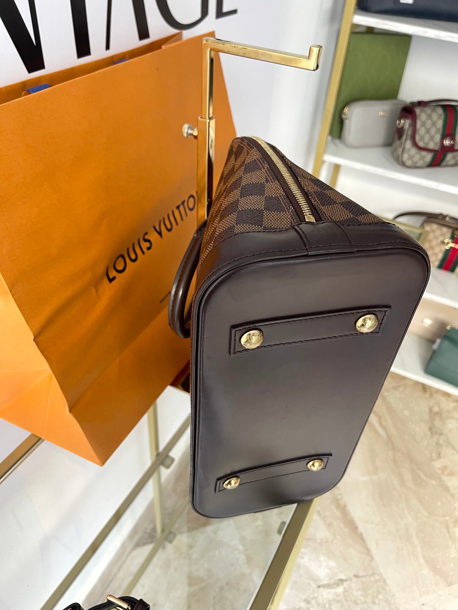 Borsa Alma PM Damier Ébène Louis Vuitton