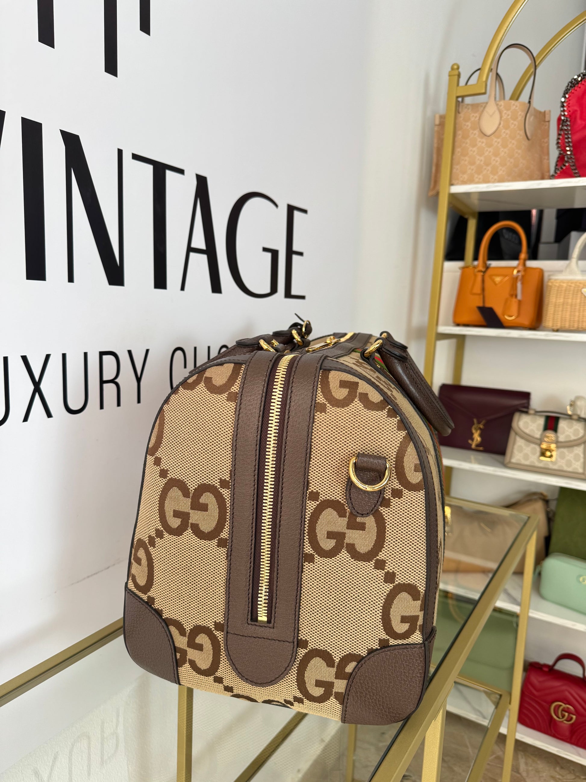 Borsone Savoy GG Jumbo Gucci