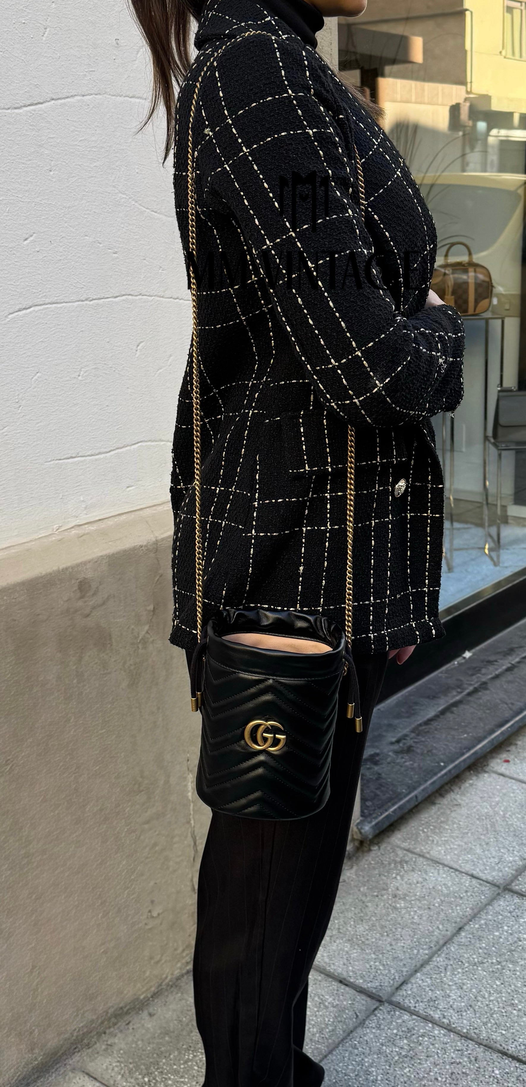 Borsa a secchiello GG Marmont Gucci