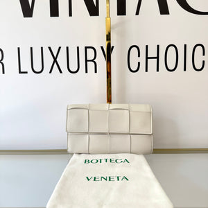 Portafoglio Cassette bianco Bottega Veneta