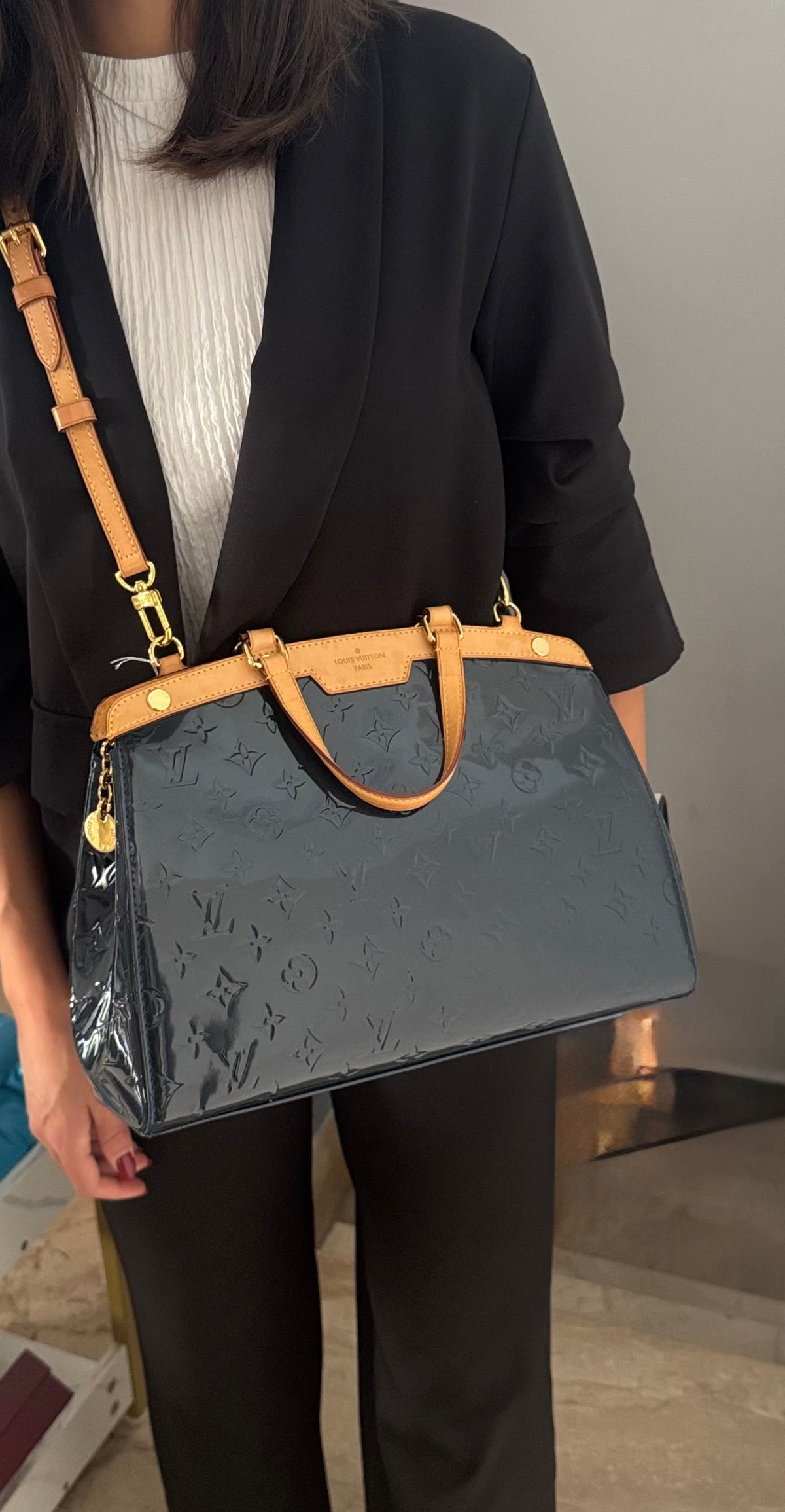 Borsa Bréa MM Monogram Vernis Louis Vuitton
