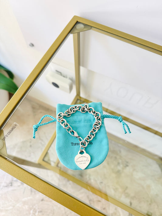 Bracciale a Maglie Cuore M Tiffany
