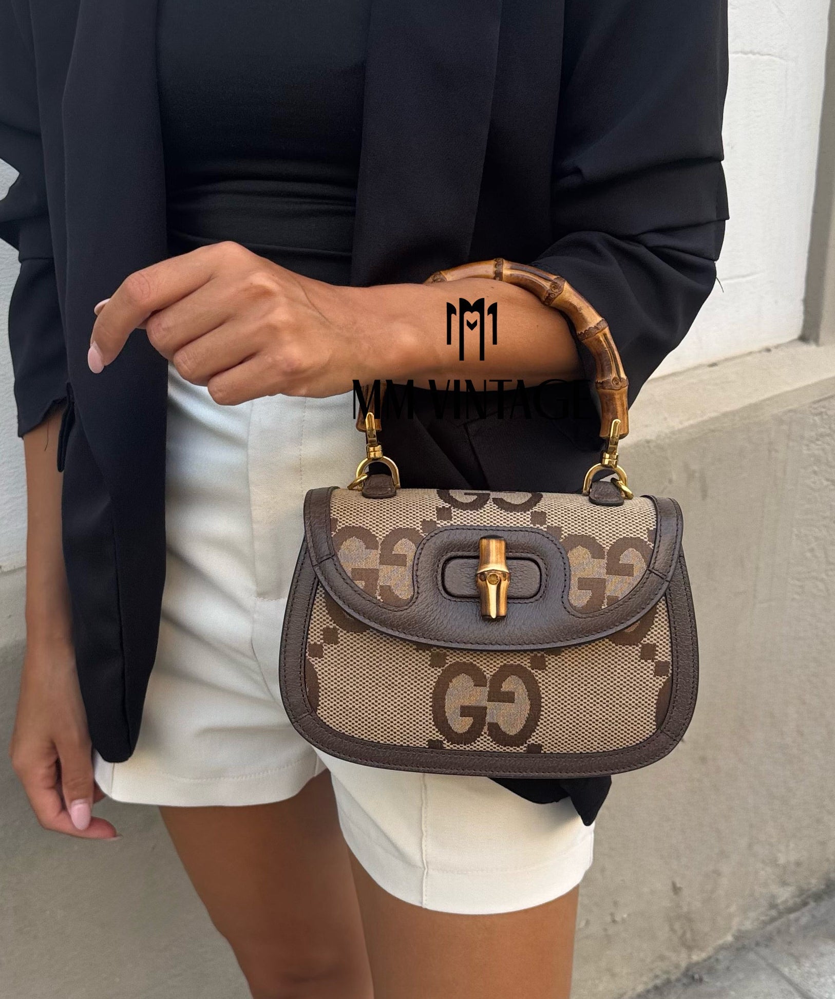 Borsa Bamboo 1947 Jumbo GG Gucci