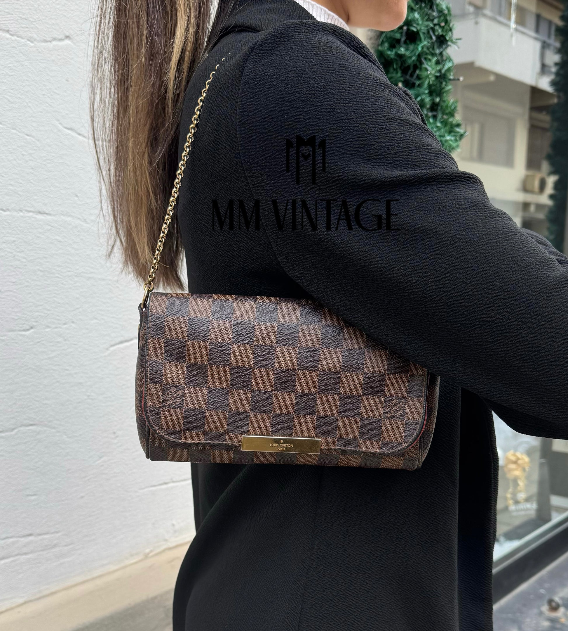 Borsa Favorite PM Damier Ébène Louis Vuitton