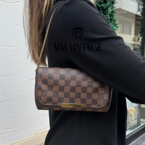 Borsa Favorite PM Damier Ébène Louis Vuitton