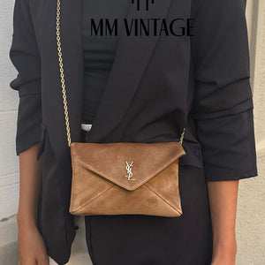 Pochette Cassandre in Suede Saint Laurent