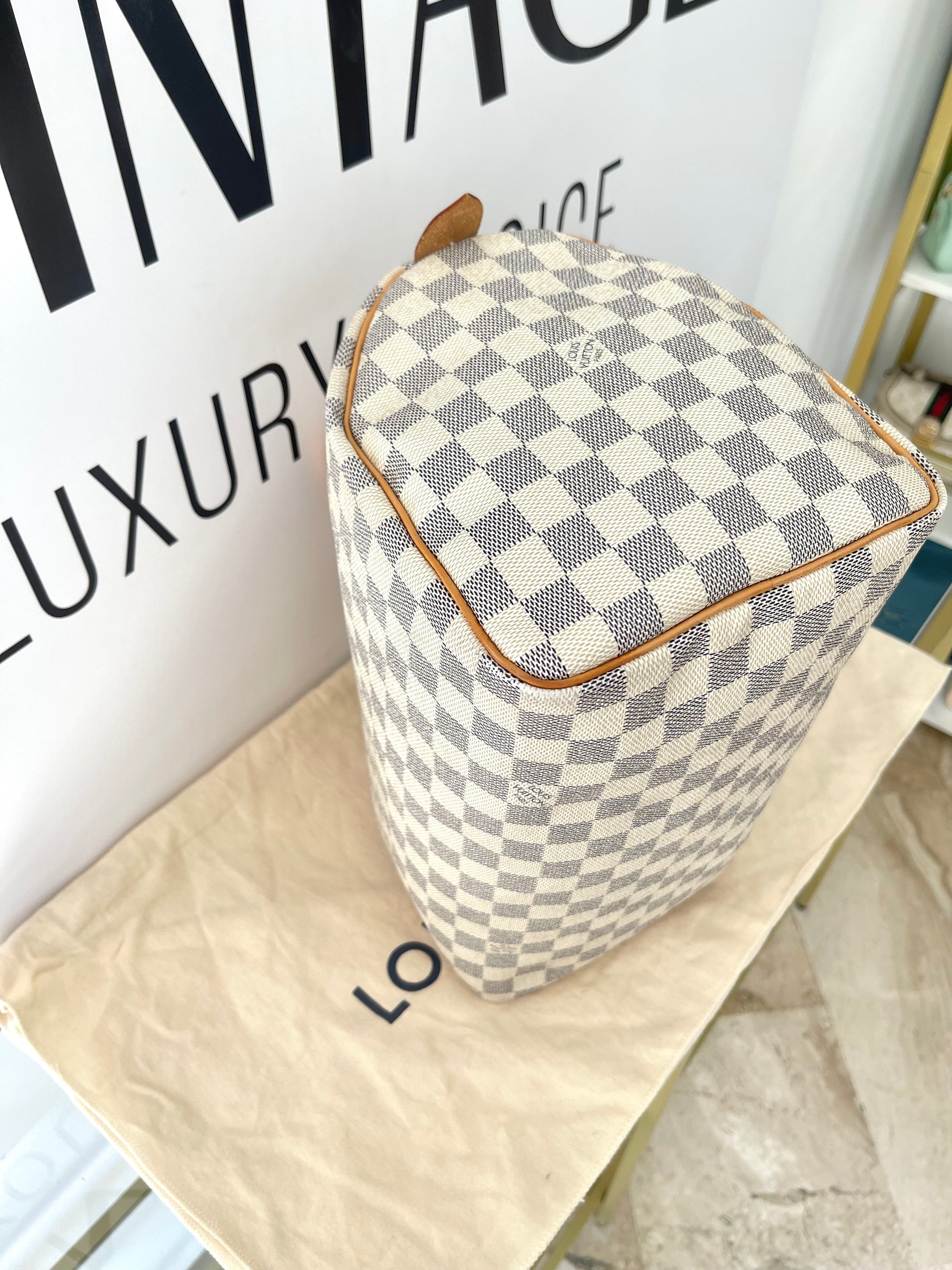 Borsa Speedy 30 Damier Azur Louis Vuitton