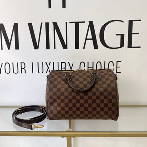 Borsa Speedy Bandoulière 30 Damier Ébène Louis Vuitton