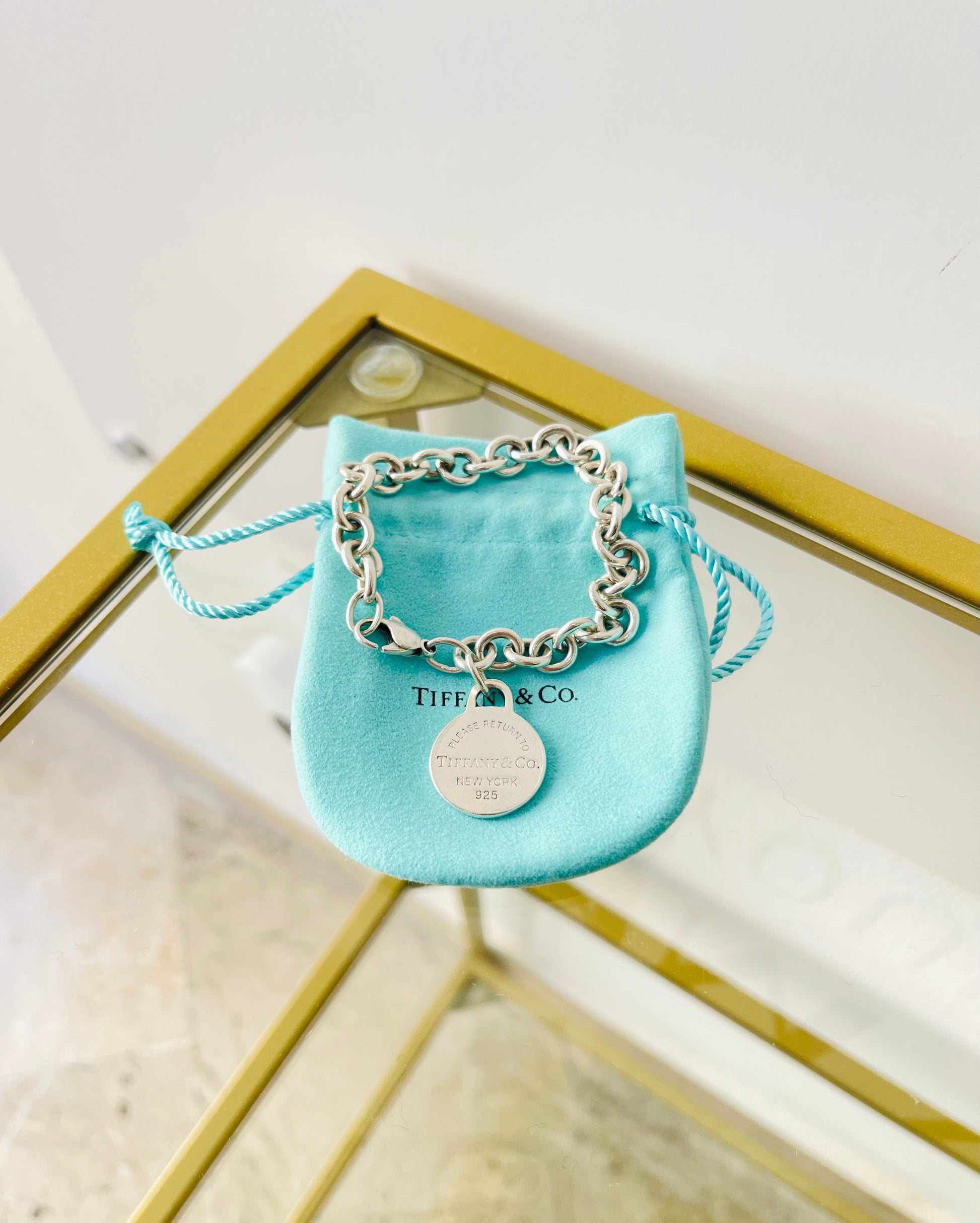 Bracciale a maglie ciondolo round Tiffany