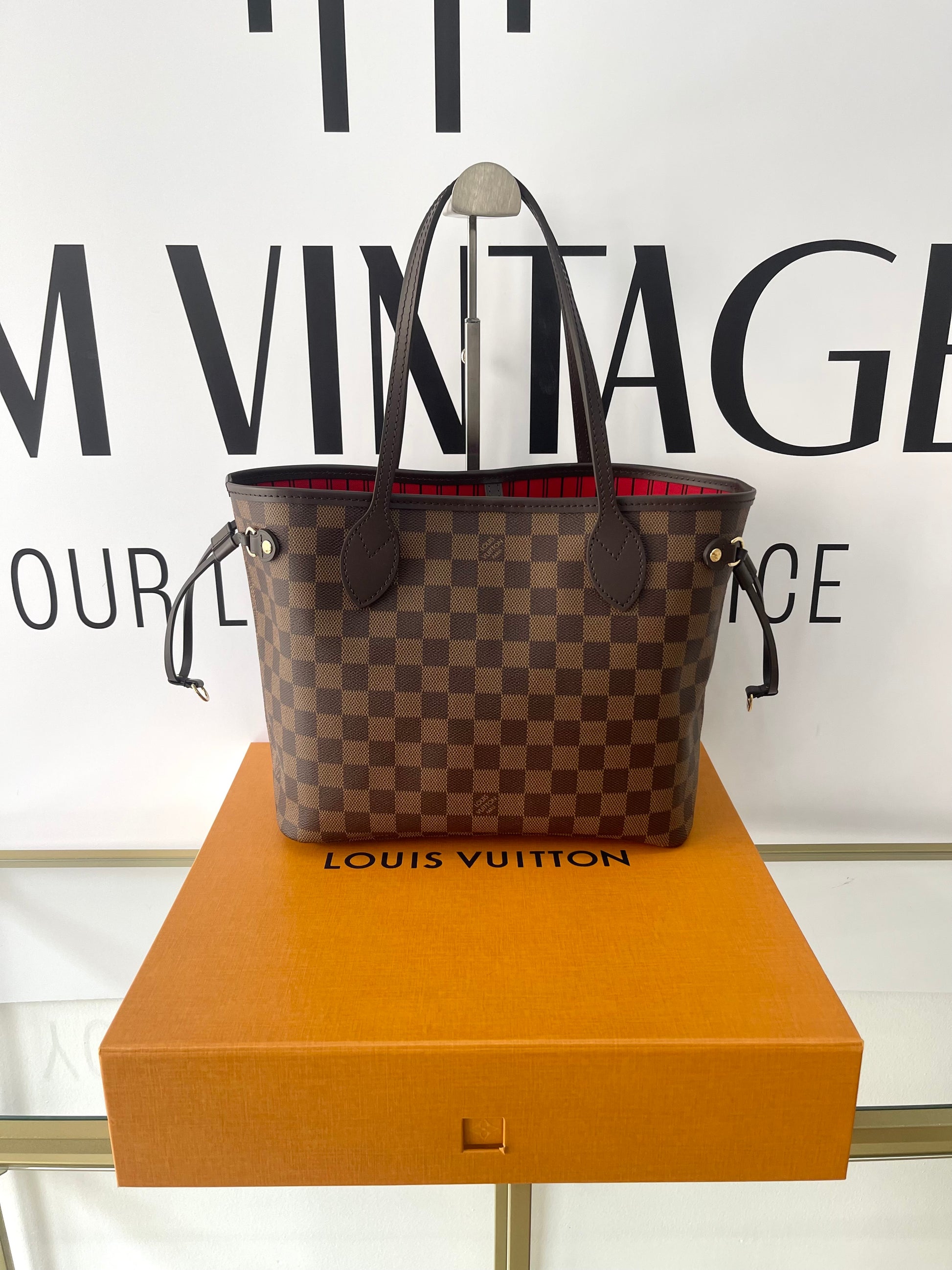 Borsa Neverfull PM Damier Ébène Louis Vuitton