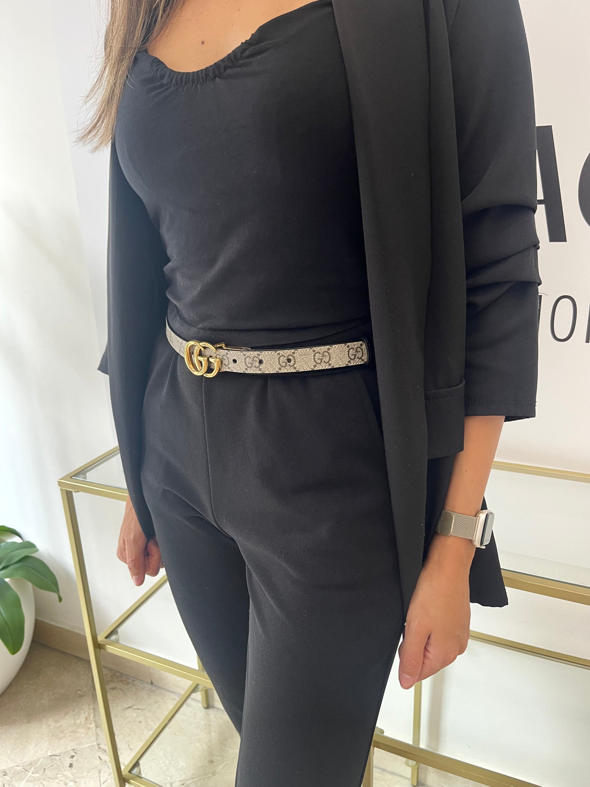 Cintura reversibile GG Marmont Supreme 2 cm Gucci