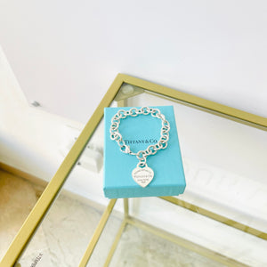 Bracciale a maglie cuore M Tiffany
