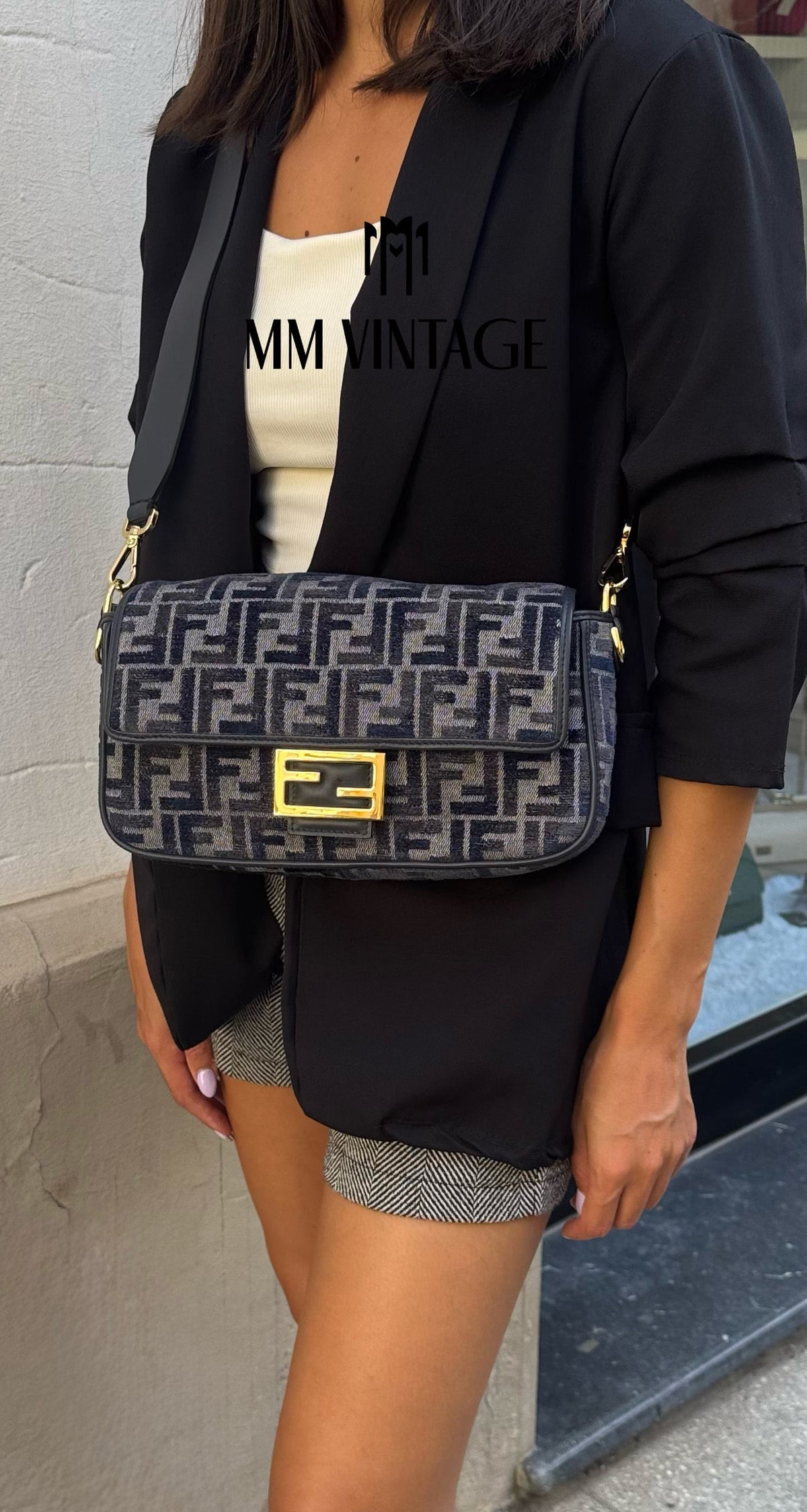 Borsa Baguette FF Fendi