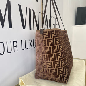 Borsa Zucca Roll reversibile Large Fendi