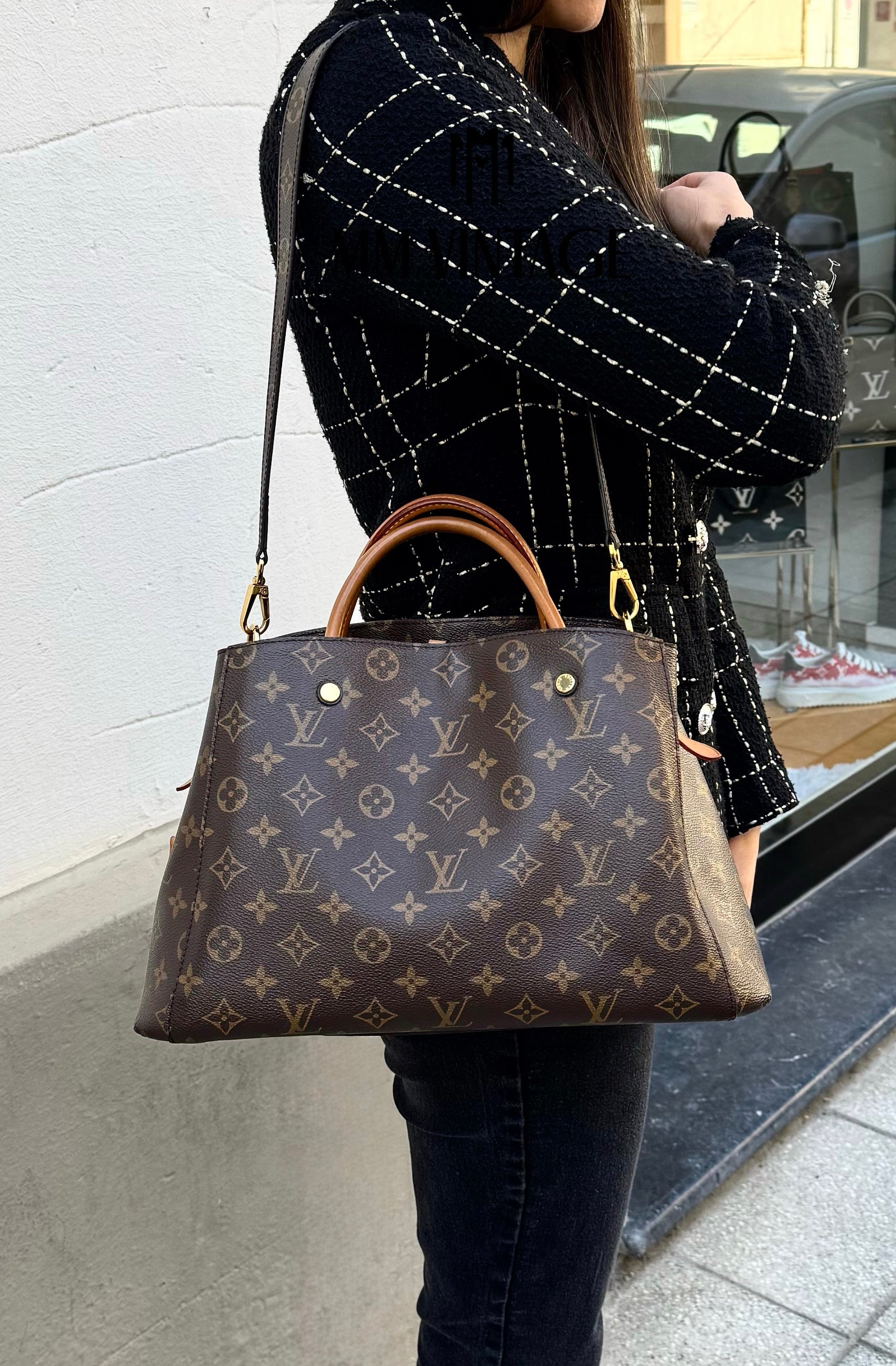 Borsa Montaigne MM Monogram Louis Vuitton