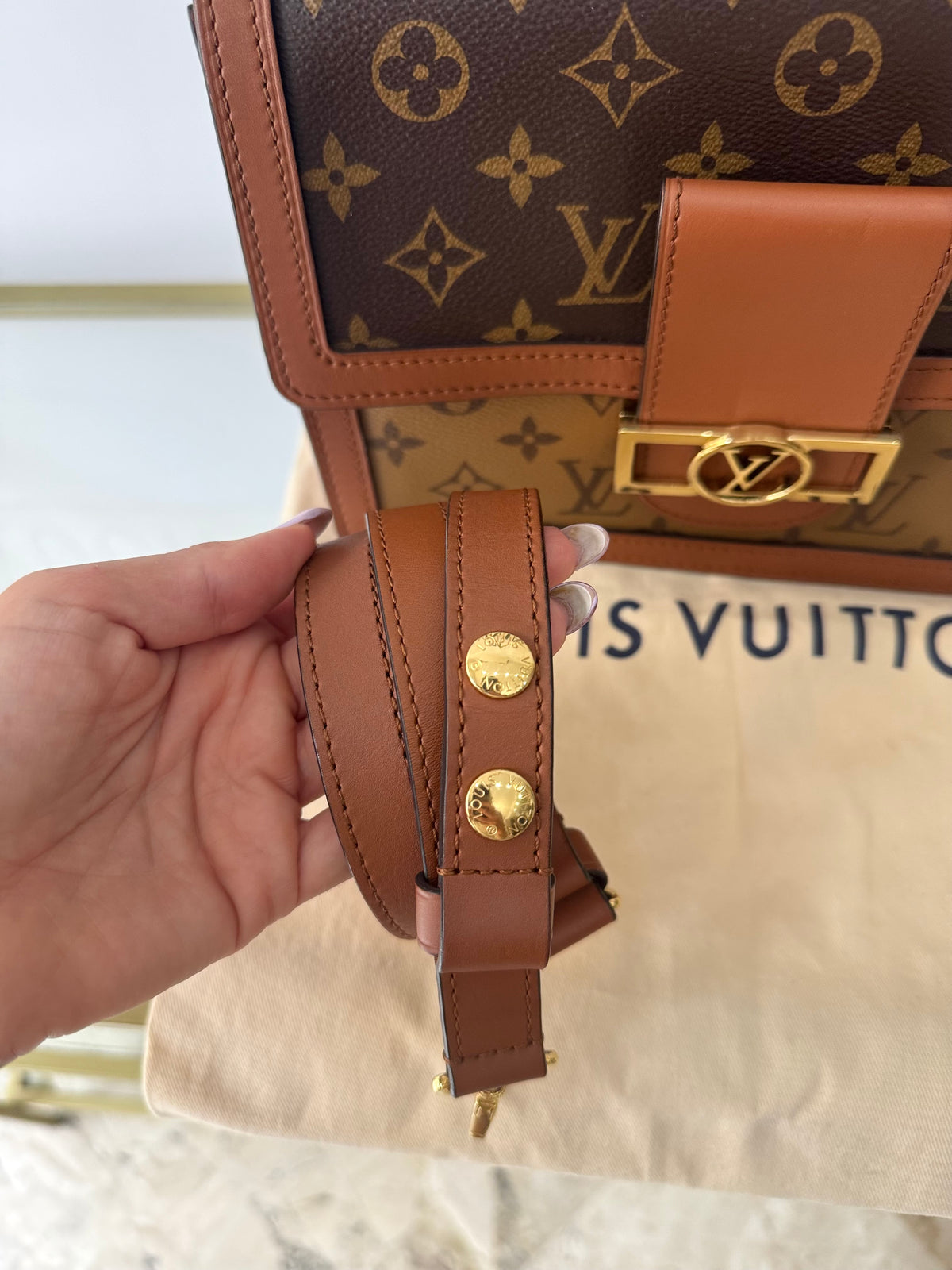 Borsa Dauphine MM Monogram/Monogram Reverse Louis Vuitton