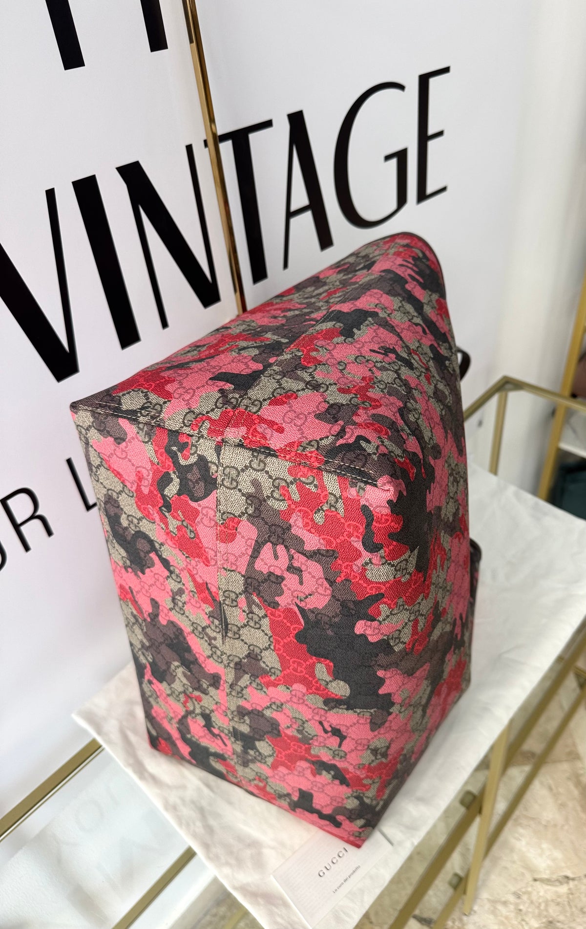 Borsa Shopping Camouflage GG Supreme Gucci