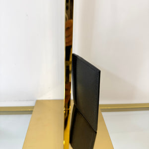 Portacarte in pelle martellata Saint Laurent nero