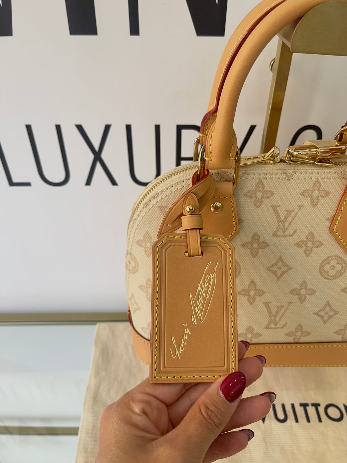 Borsa Alma BB Monogram Origine Lin Limited Edition Louis Vuitton