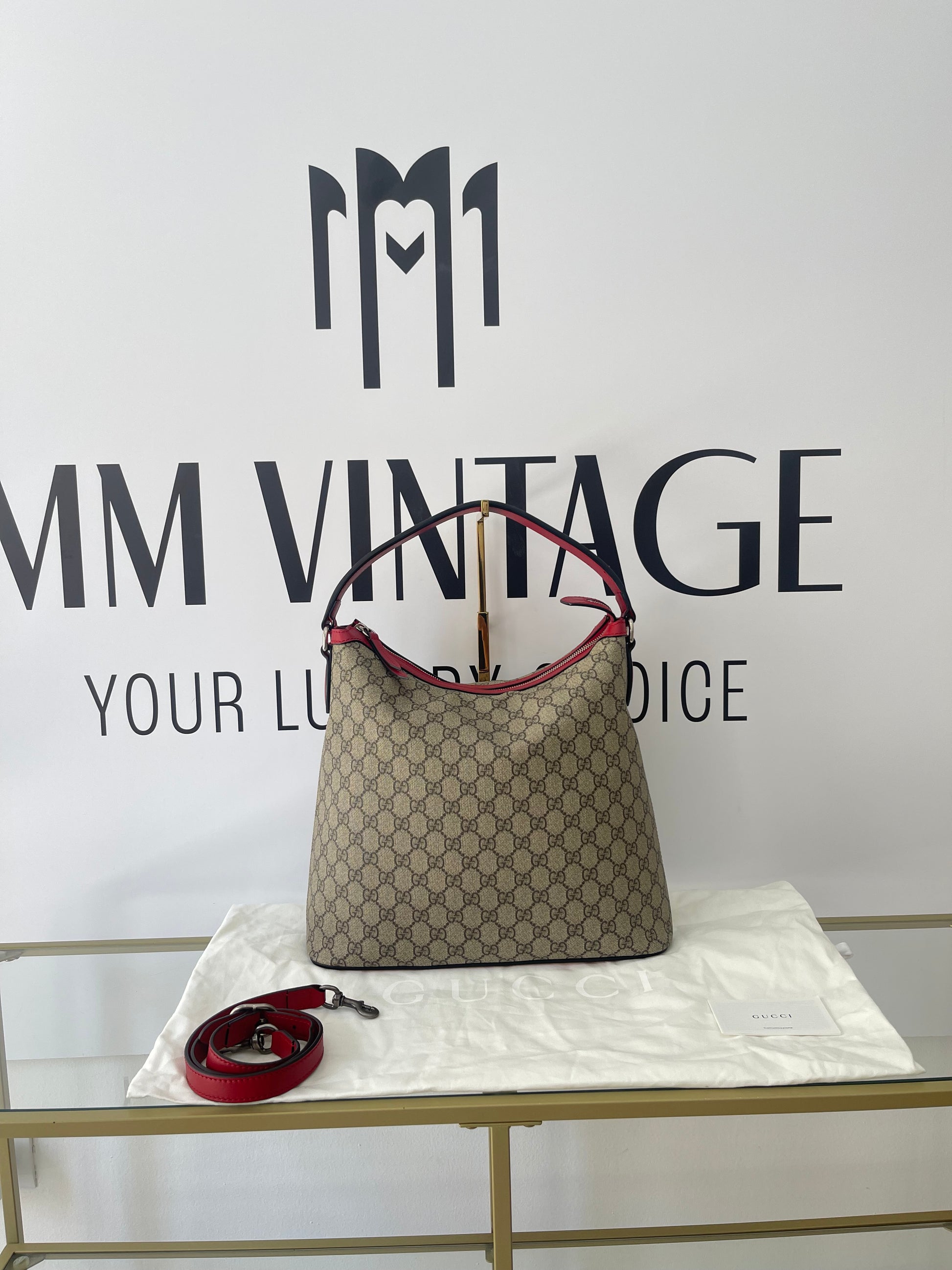 Borsa Hobo Linea A GG Supreme Gucci