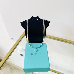 Collana Bead Cuore mini smaltato Tiffany