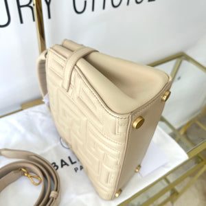 Borsa B-Buzz pelle trapuntata 22 Beige Balmain