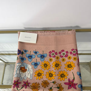 Foulard stampa Floreale Gucci
