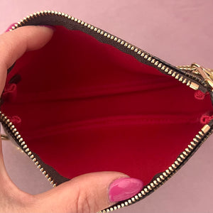 Borsa Mini Pochette Accessoires Damier Ebène Louis Vuitton