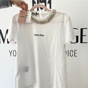 T-Shirt in cotone Miu Miu