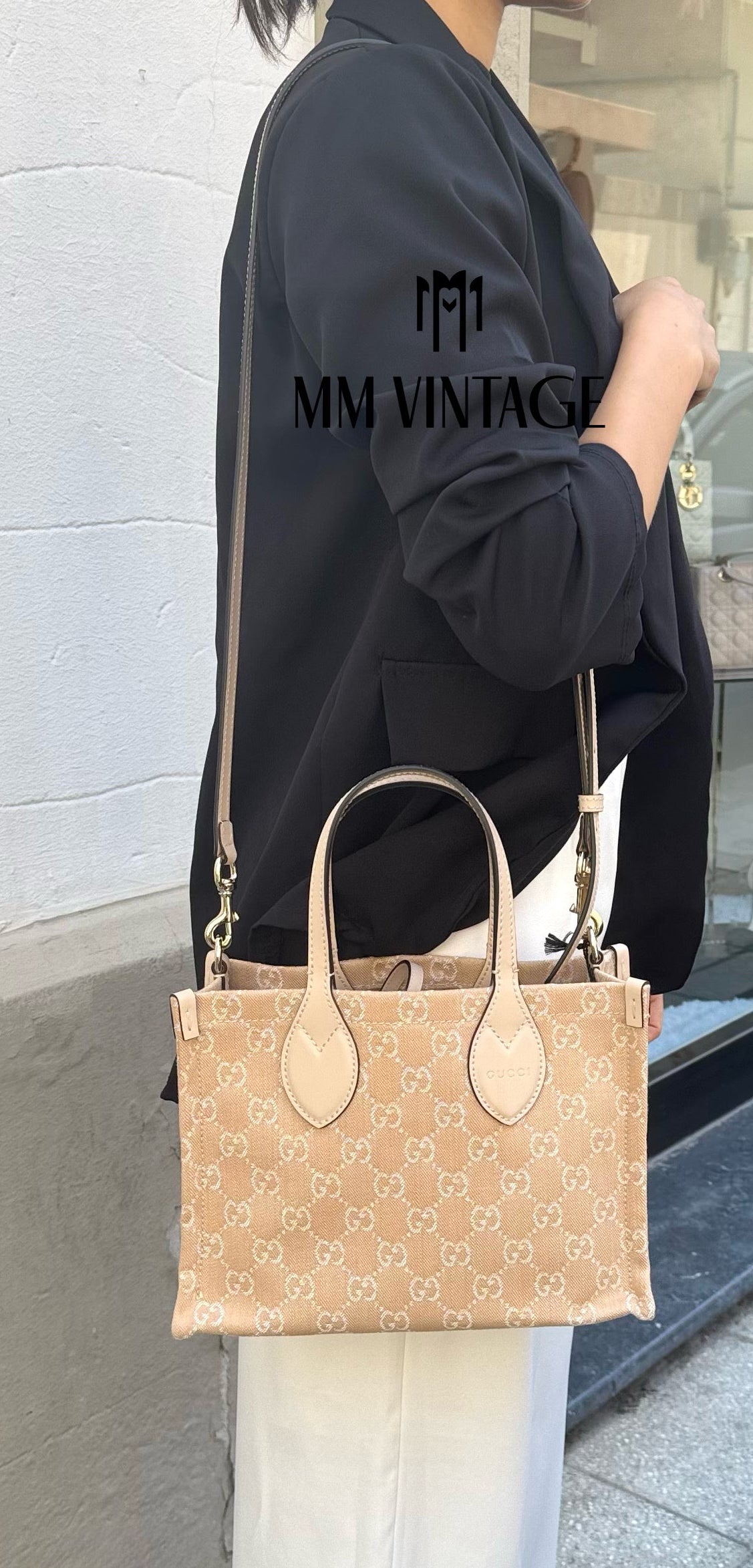 Borsa Shopping Ophidia in denim Gucci
