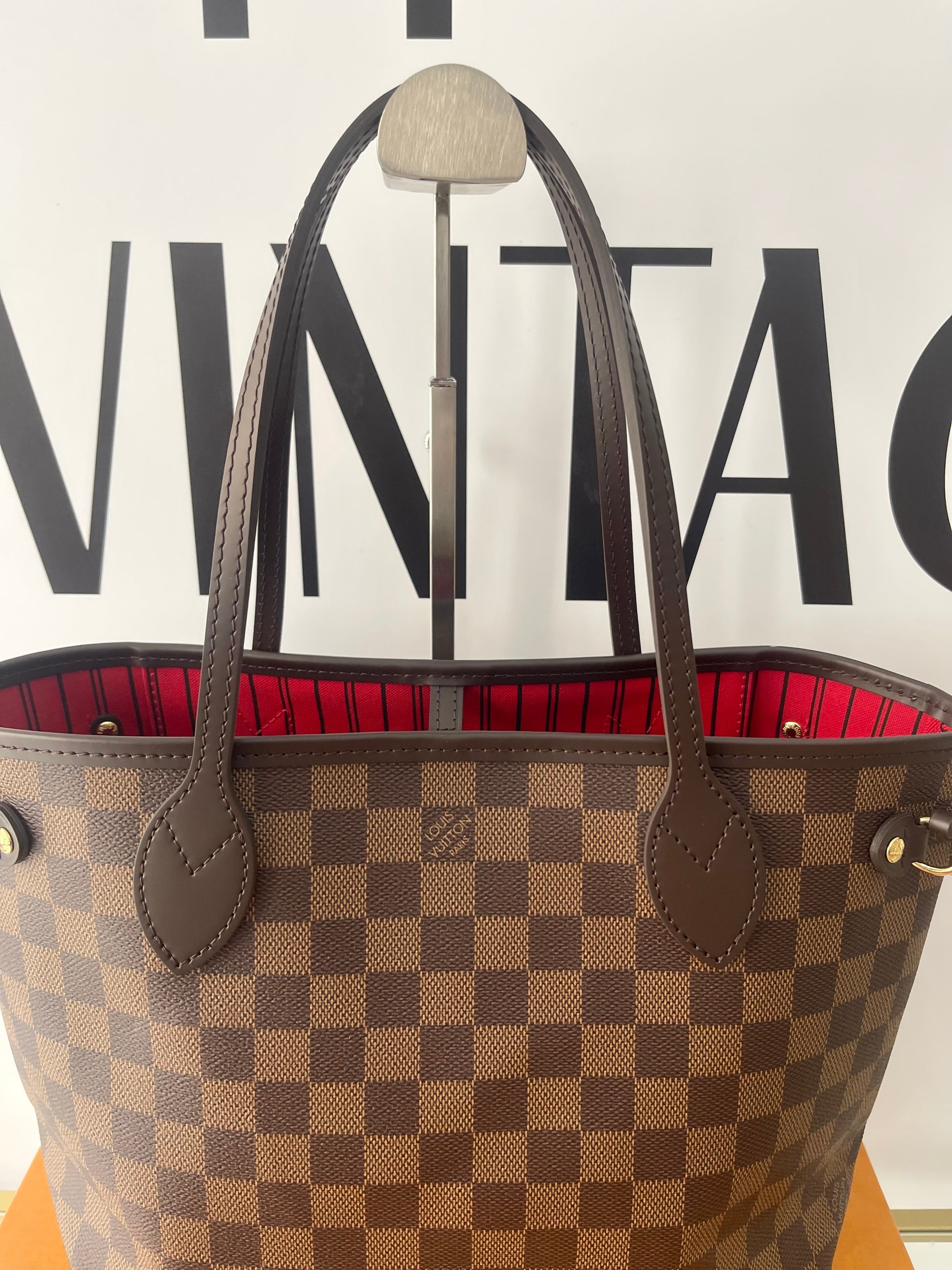 Borsa Neverfull PM Damier Ébène Louis Vuitton