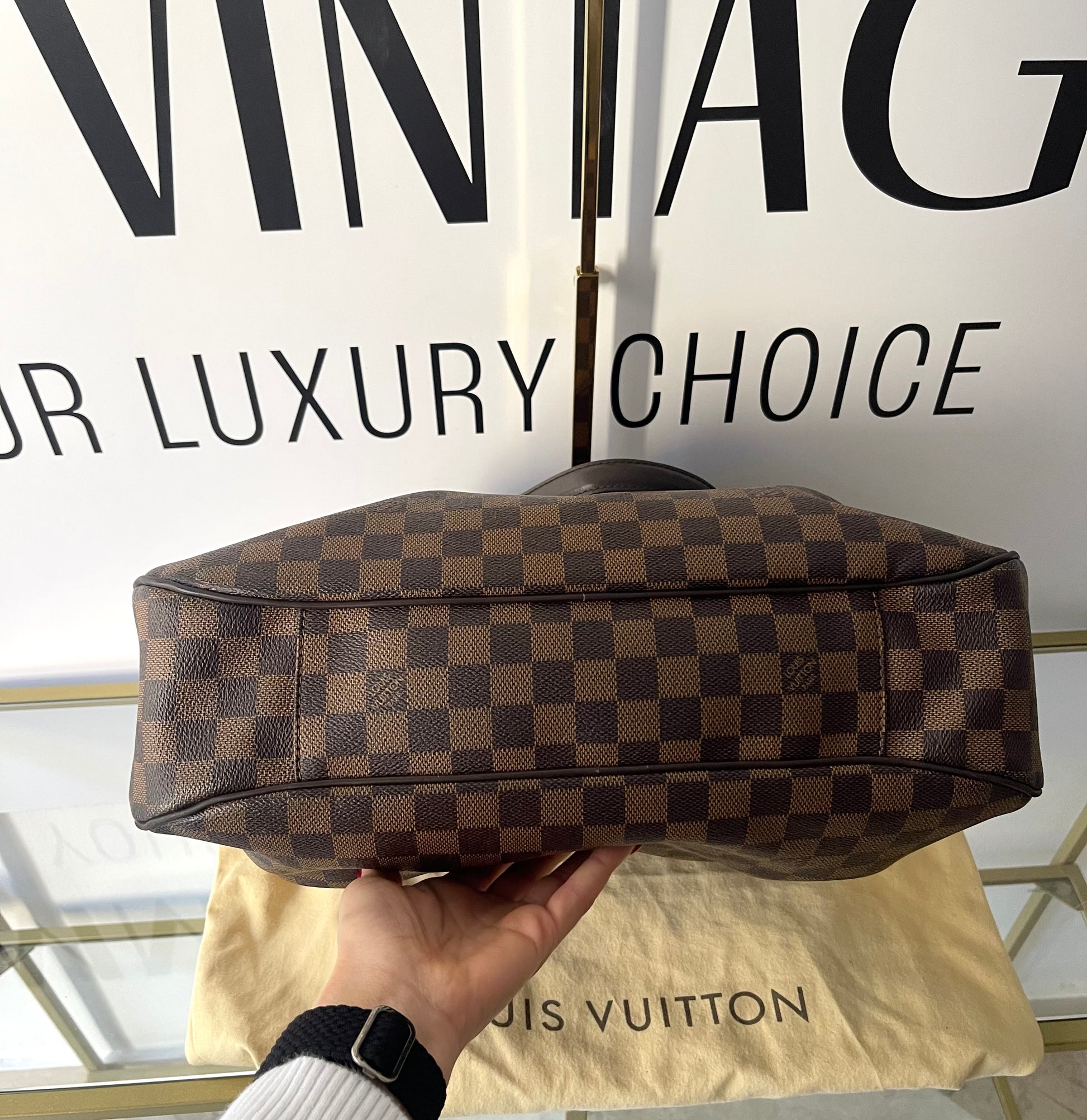 Borsa Evora MM Damier Ebéne Louis Vuitton