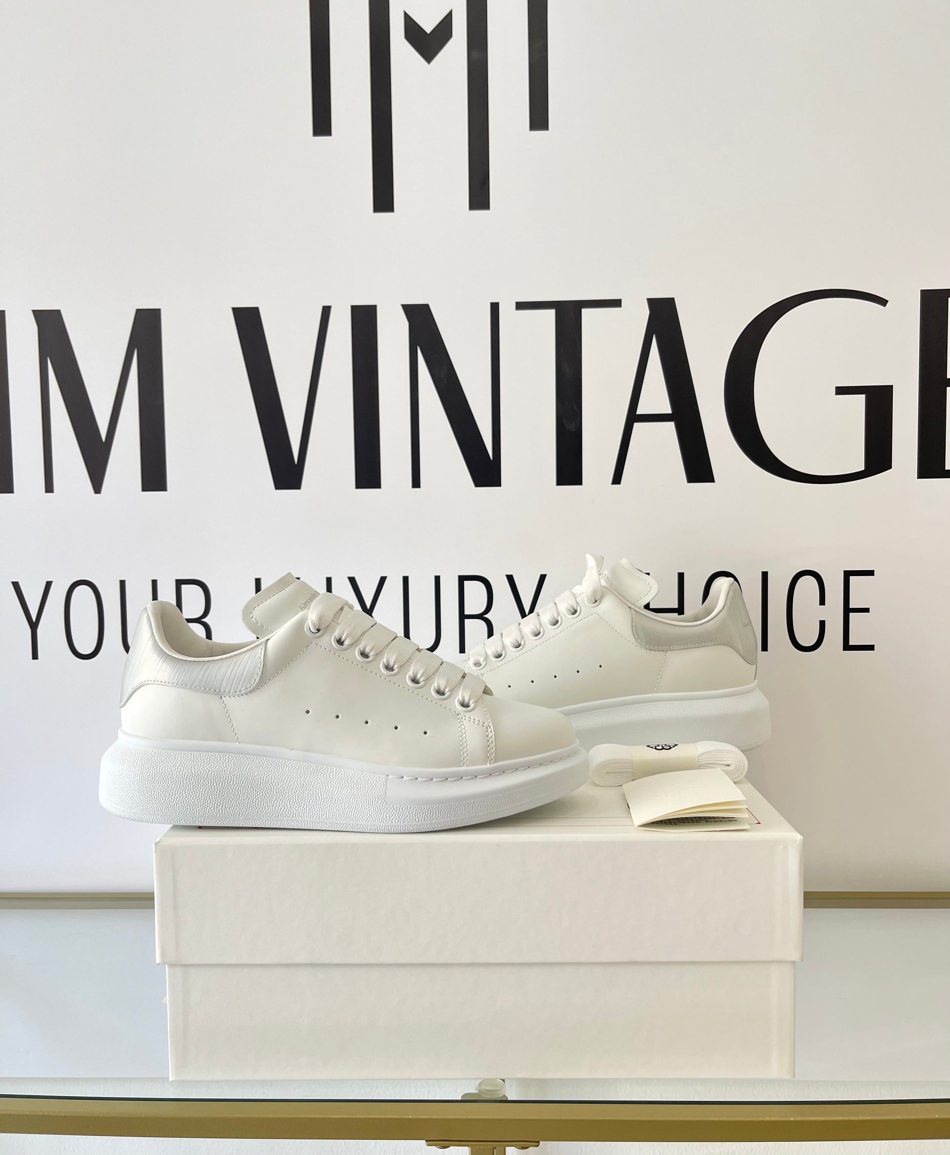 Sneaker Alexander McQueen white/silver 37,5