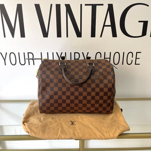 Borsa Speedy 30 Damier Ebène Louis Vuitton