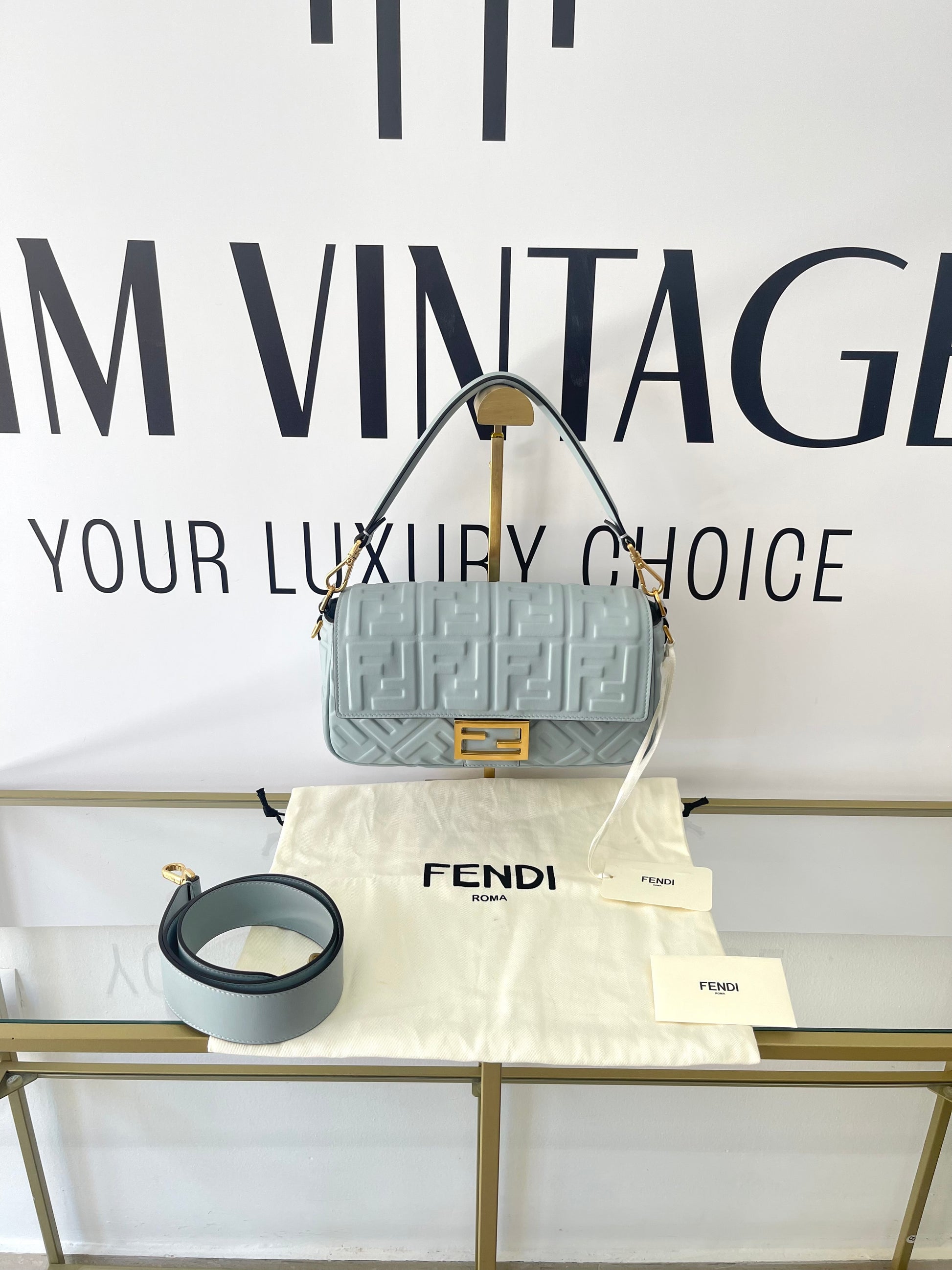 Borsa Baguette FF Fendi