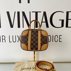 Borsa Valisette Souple BB Damier Ebène Louis Vuitton