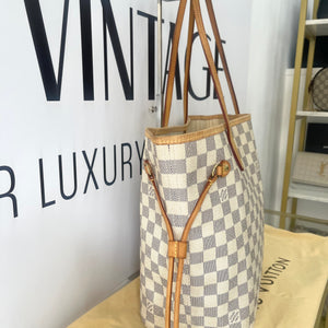 Borsa Neverfull MM Damier Azur Louis Vuitton