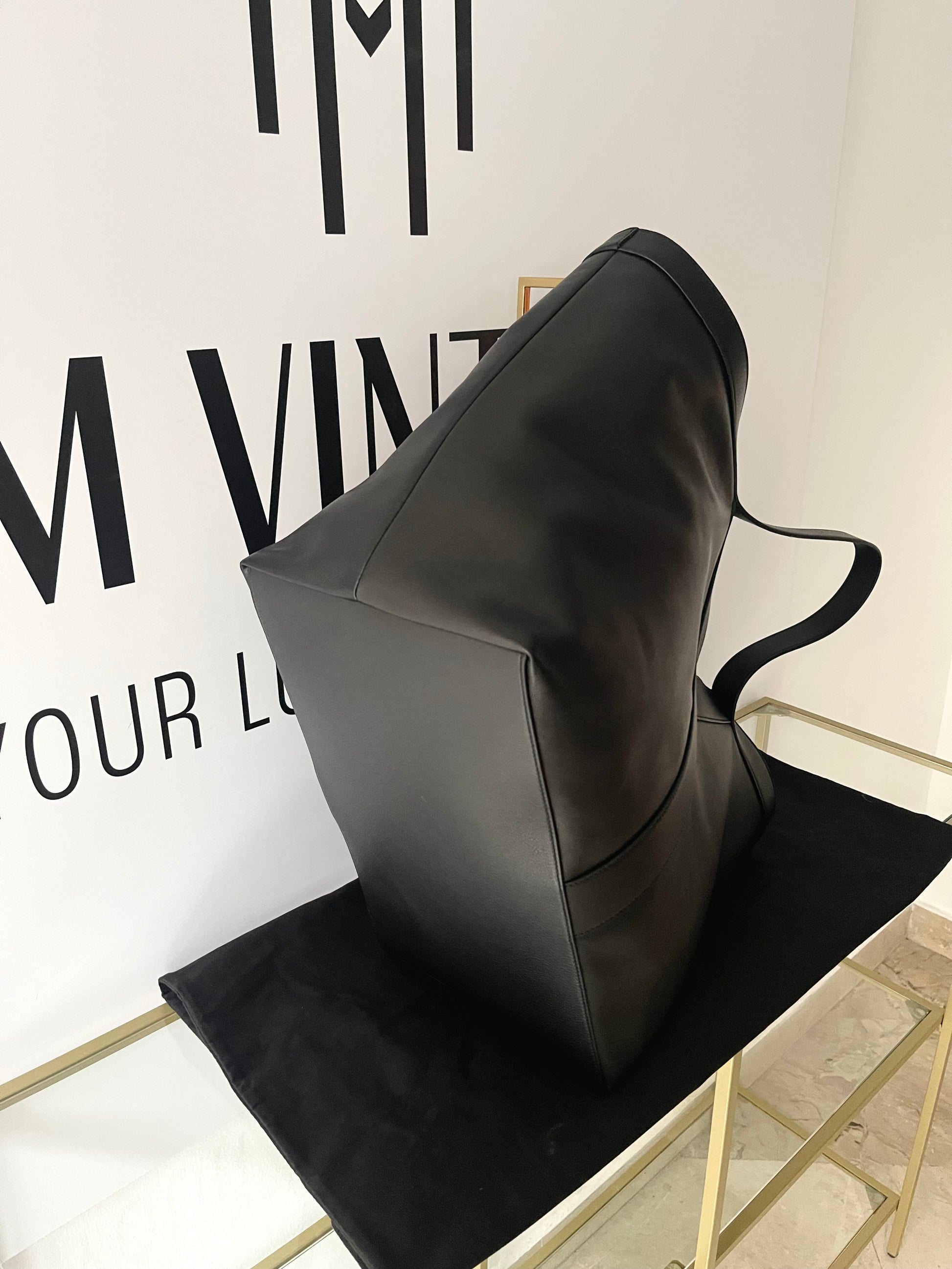 Tote Bag Y maxi in pelle martellata Saint Laurent