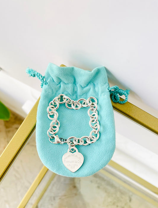 Bracciale a maglie cuore M Tiffany