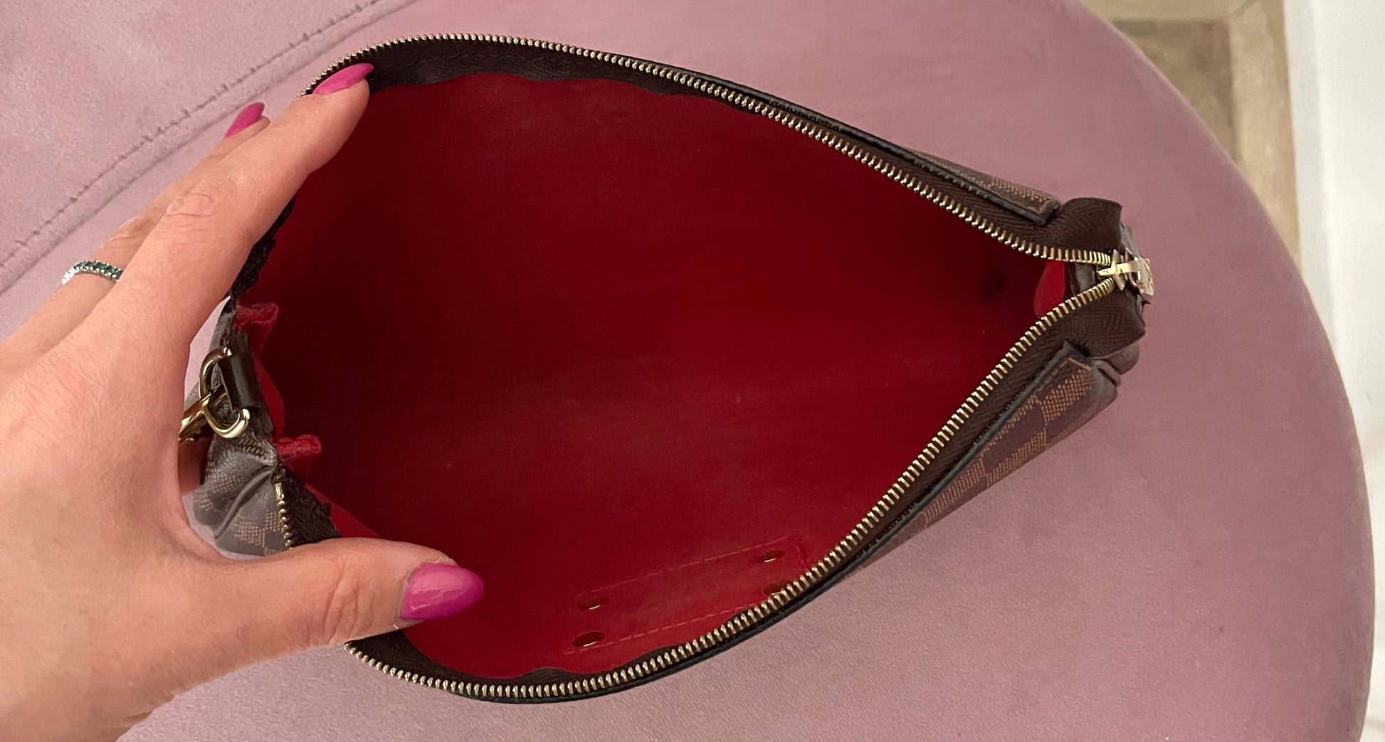 Borsa Eva Damier Ebène Louis Vuitton